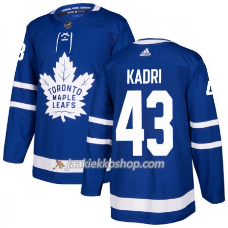 Miehille NHL Toronto Maple Leafs Pelipaita Nazem Kadri 43 Adidas 2017-2018 Sininen Authentic